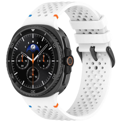 xDfind Alloy Black Buckle Honeycomb Breathable Silicone Watch Band