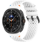 xDfind Alloy Black Buckle Honeycomb Breathable Silicone Watch Band