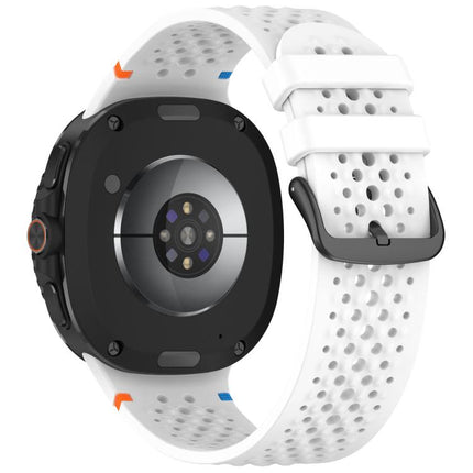 xDfind Alloy Black Buckle Honeycomb Breathable Silicone Watch Band