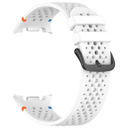 xDfind Alloy Black Buckle Honeycomb Breathable Silicone Watch Band