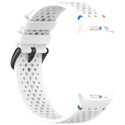 xDfind Alloy Black Buckle Honeycomb Breathable Silicone Watch Band