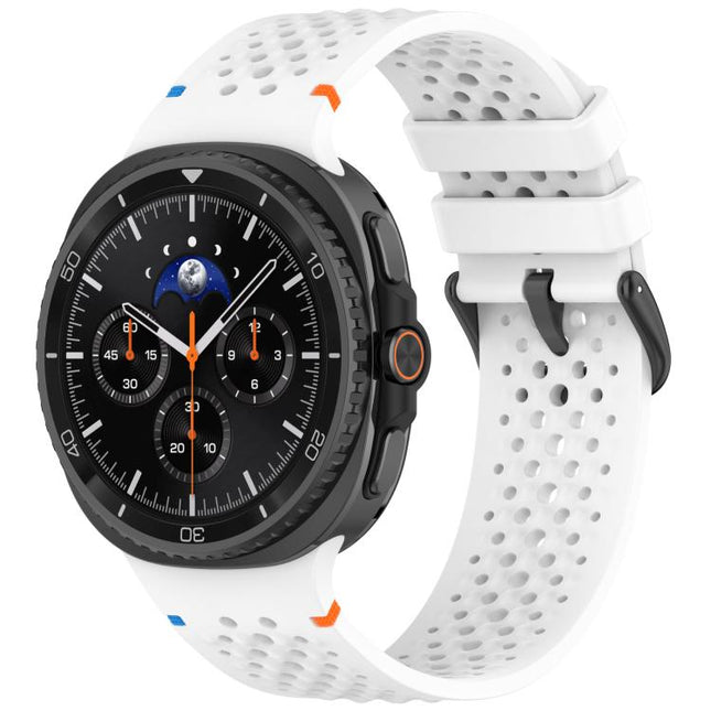 xDfind Alloy Black Buckle Honeycomb Breathable Silicone Watch Band, For Samsung Galaxy Watch8 / Watch8 Classic - DealBuddy
