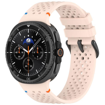 xDfind Alloy Black Buckle Honeycomb Breathable Silicone Watch Band, For Samsung Galaxy Watch8 / Watch8 Classic - DealBuddy