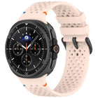 xDfind Alloy Black Buckle Honeycomb Breathable Silicone Watch Band, For Samsung Galaxy Watch8 / Watch8 Classic - DealBuddy
