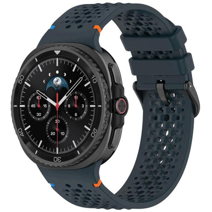 xDfind Alloy Black Buckle Honeycomb Breathable Silicone Watch Band, For Samsung Galaxy Watch8 / Watch8 Classic - DealBuddy