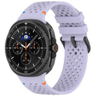 xDfind Alloy Black Buckle Honeycomb Breathable Silicone Watch Band