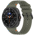 xDfind Alloy Black Buckle Honeycomb Breathable Silicone Watch Band, For Samsung Galaxy Watch8 / Watch8 Classic - DealBuddy