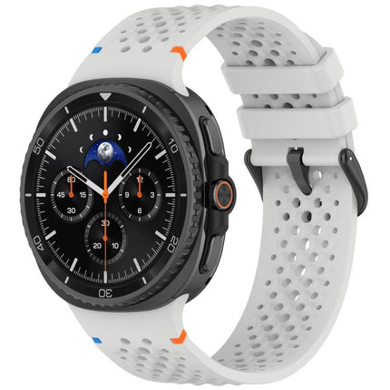 xDfind Alloy Black Buckle Honeycomb Breathable Silicone Watch Band, For Samsung Galaxy Watch8 / Watch8 Classic - DealBuddy