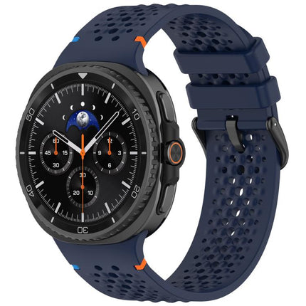 xDfind Alloy Black Buckle Honeycomb Breathable Silicone Watch Band