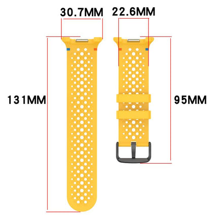 xDfind Alloy Black Buckle Honeycomb Breathable Silicone Watch Band, For Samsung Galaxy Watch8 / Watch8 Classic - DealBuddy