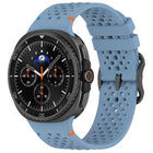 xDfind Ladder Black Buckle Honeycomb Breathable Silicone Watch Band - DealBuddy