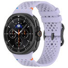 xDfind Ladder Black Buckle Honeycomb Breathable Silicone Watch Band