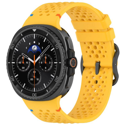 xDfind Ladder Black Buckle Honeycomb Breathable Silicone Watch Band