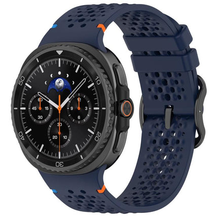 xDfind Ladder Black Buckle Honeycomb Breathable Silicone Watch Band