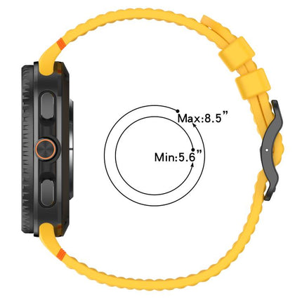 xDfind Ladder Black Buckle Honeycomb Breathable Silicone Watch Band - DealBuddy