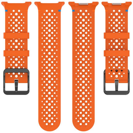 xDfind Ladder Black Buckle Honeycomb Breathable Silicone Watch Band