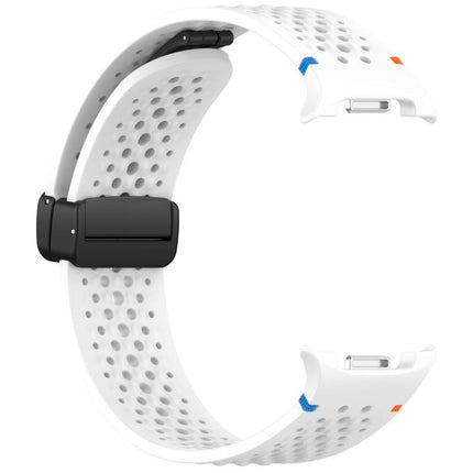 xDfind Magnetic Black Buckle Honeycomb Breathable Silicone Watch Band