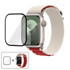 Buckle Loop Nylon Watch Band with 3D Curved Film, For Apple Watch Series 10 46mm - DealBuddy