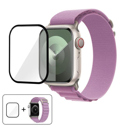 Buckle Loop Nylon Watch Band with 3D Curved Film, For Apple Watch Series 44mm - DealBuddy