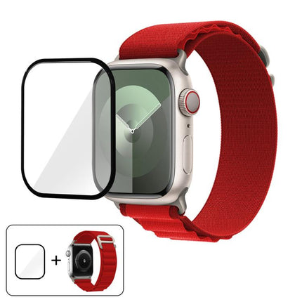 Buckle Loop Nylon Watch Band with 3D Curved Film, For Apple Watch Series 40mm - DealBuddy