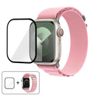 Buckle Loop Nylon Watch Band with 3D Curved Film, For Apple Watch Series 45mm - DealBuddy