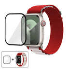 For Apple Watch Series 45mm / Red White
