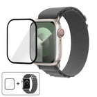 Buckle Loop Nylon Watch Band with 3D Curved Film, For Apple Watch Series 45mm - DealBuddy
