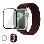 For Apple Watch Series 45mm / Wine Red