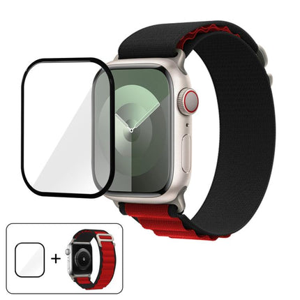 Buckle Loop Nylon Watch Band with 3D Curved Film, For Apple Watch Series 41mm - DealBuddy