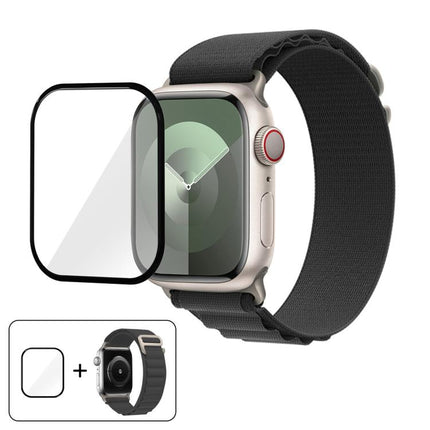 Buckle Loop Nylon Watch Band with 3D Curved Film, For Apple Watch Series 41mm - DealBuddy