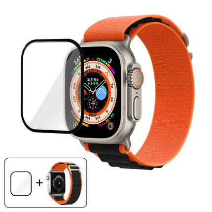 Buckle Loop Nylon Watch Band with 3D Curved Film, For Apple Watch Ultra 2 / 1 49mm - DealBuddy