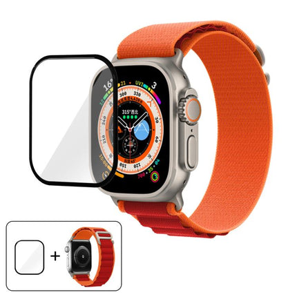 Buckle Loop Nylon Watch Band with 3D Curved Film, For Apple Watch Ultra 2 / 1 49mm - DealBuddy
