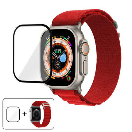 Buckle Loop Nylon Watch Band with 3D Curved Film, For Apple Watch Ultra 2 / 1 49mm - DealBuddy