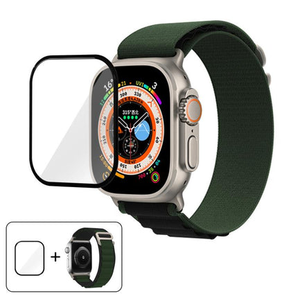 Buckle Loop Nylon Watch Band with 3D Curved Film, For Apple Watch Ultra 2 / 1 49mm - DealBuddy