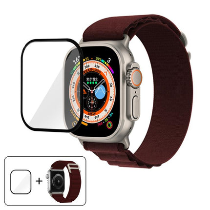 Buckle Loop Nylon Watch Band with 3D Curved Film, For Apple Watch Ultra 2 / 1 49mm - DealBuddy