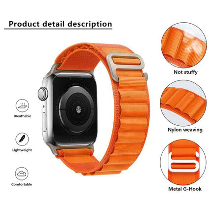 Buckle Loop Nylon Watch Band with 3D Curved Film, For Apple Watch Series 44mm - DealBuddy