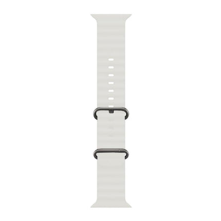 Ocean Silicone Watch Band with 3D Curved Film, For Apple Watch Series 41mm, For Apple Watch Series 38mm, For Apple Watch Series 42mm - DealBuddy