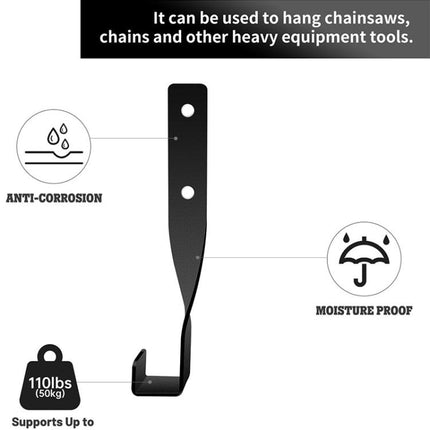 Heavy Duty Chainsaws Hook Wall Mounted Storage Rack Hanger Multi-Function Garage Tool