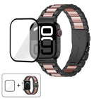 Three Beads Stainless Steel Watch Band with 3D Curved Film