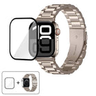 Three Beads Stainless Steel Watch Band with 3D Curved Film