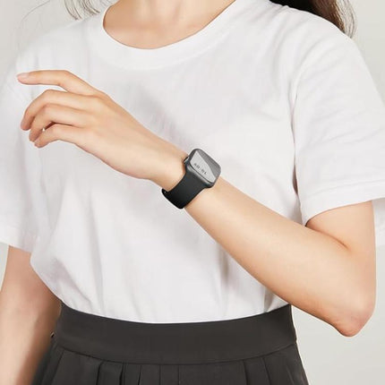 Butterfly Buckle Silicone Watch Band with 3D Curved Film - DealBuddy