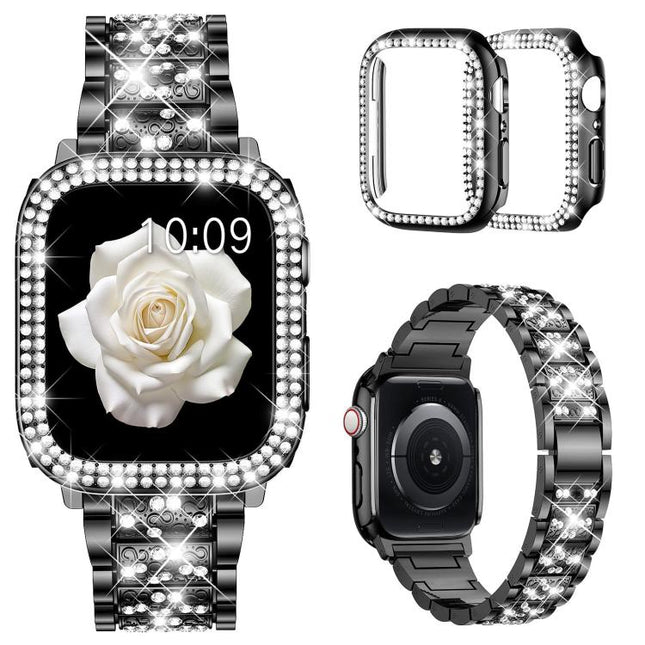 xDfind Diamond Jewelry Metal Watch Band with Case, For Apple Watch Series 10 46mm, For Apple Watch Series 10 42mm, For Apple Watch Series 44mm, For Apple Watch Series 40mm, For Apple Watch Ultra 2 / 1 49mm, For Apple Watch Series 45mm                  ... - DealBuddy