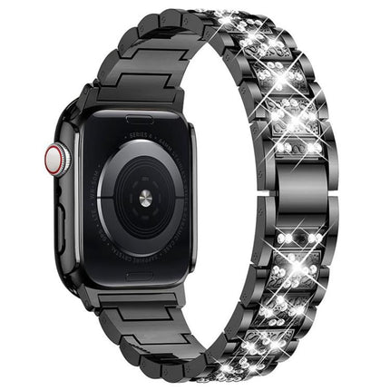 xDfind Diamond Jewelry Metal Watch Band with Case, For Apple Watch Series 10 46mm, For Apple Watch Series 10 42mm, For Apple Watch Series 44mm, For Apple Watch Series 40mm, For Apple Watch Ultra 2 / 1 49mm, For Apple Watch Series 45mm                  ...