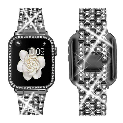 xDfind Bling Diamond Jewelry Metal Watch Band with Case, For Apple Watch Series 10 46mm, For Apple Watch Series 10 42mm, For Apple Watch Series 44mm, For Apple Watch Series 40mm, For Apple Watch Ultra 2 / 1 49mm, For Apple Watch Series 45mm            ... - DealBuddy