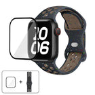 Butterfly Buckle Color Dot Silicone Watch Band with 3D Curved Film