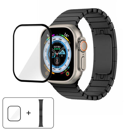 Original Buckle 316 Steel Watch Band with 3D Curved Film, For Apple Watch Series 10 46mm, For Apple Watch Series 10 42mm, For Apple Watch Series 44mm, For Apple Watch Series 40mm, For Apple Watch Ultra 2 / 1 49mm, For Apple Watch Series 45mm           ... - DealBuddy
