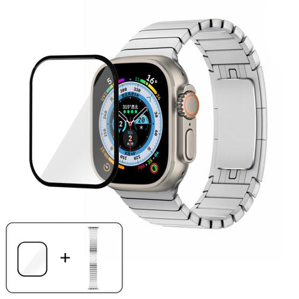 Original Buckle 316 Steel Watch Band with 3D Curved Film, For Apple Watch Series 10 46mm, For Apple Watch Series 10 42mm, For Apple Watch Series 44mm, For Apple Watch Series 40mm, For Apple Watch Ultra 2 / 1 49mm, For Apple Watch Series 45mm           ... - DealBuddy