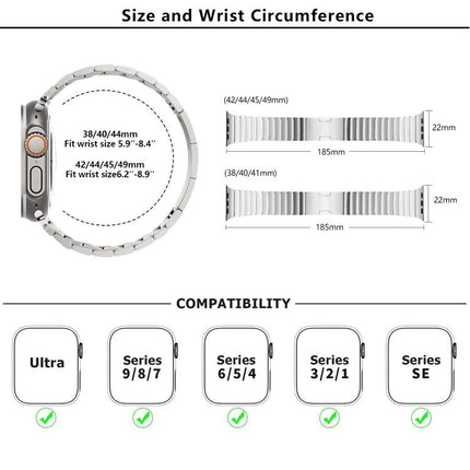Original Buckle 316 Steel Watch Band with 3D Curved Film