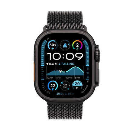 Umbrella Buckle Milanese Stainless Steel Watch Band with 3D Curved Film