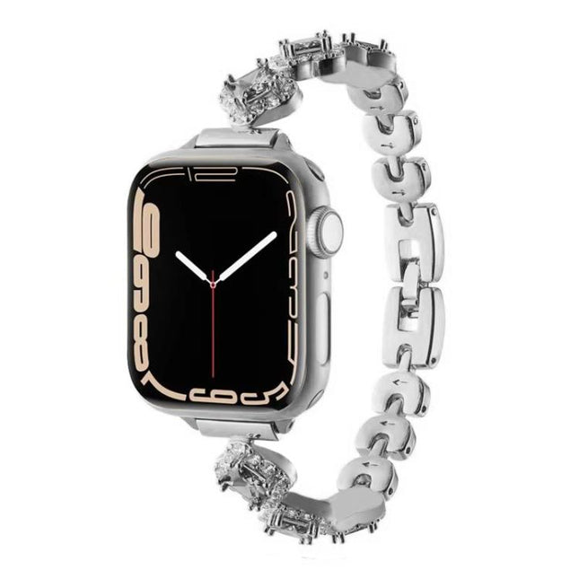 xDfind Four-leaf Clover Diamond Metal Watch Band